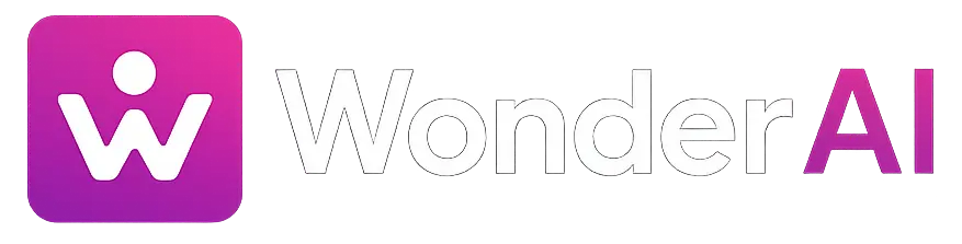 Logo complet de WonderAI